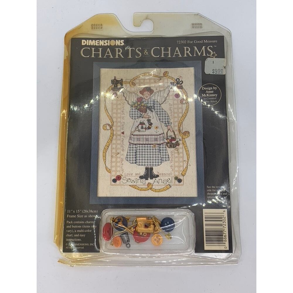 DIMENSIONS CHARTS & CHARMS Vintage Anne Mckinney Cross Stitch Kit